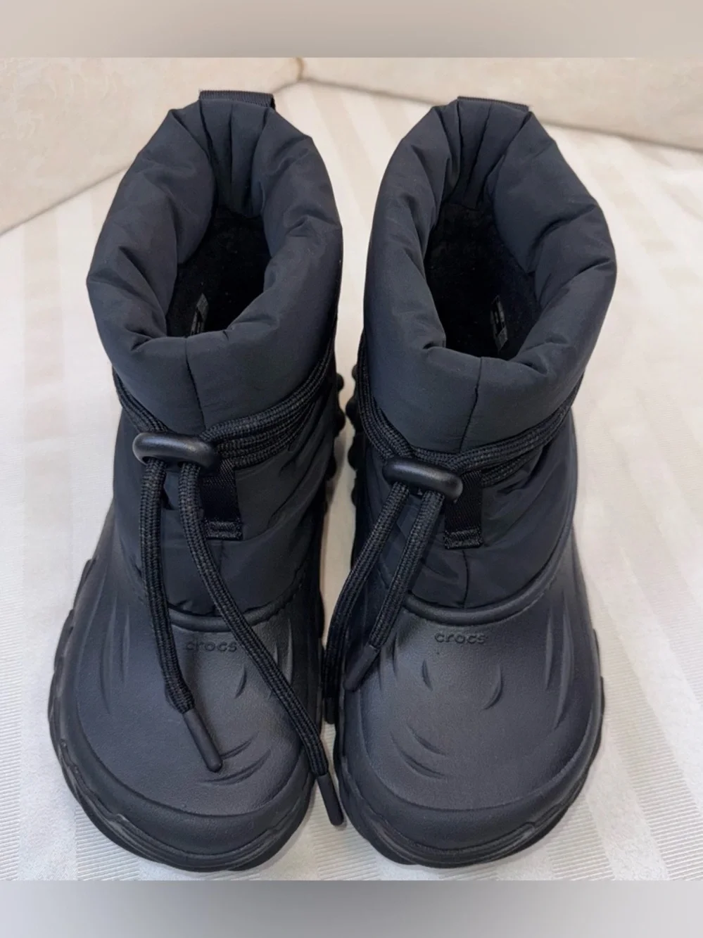 Crocs Echo Insulated Winter Boots Black Chunky Platform US Size: M7/W9 #208716
